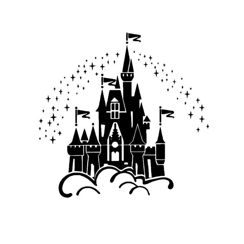 GADGETS WRAP Vinyl Decal Sticker Castle Under The Stars (Item Finish Size : 56cm x 55cm)