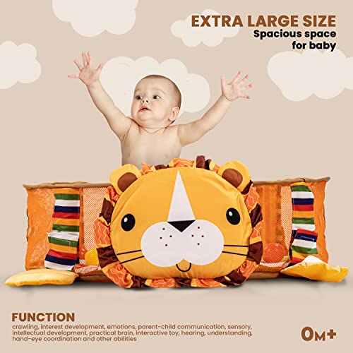 Baybee 3 in 1 Play Gym Mat for Babies, Baby Sit & Playing Ball Pit Activity with 4 Hanging Toys & 30 Balls | Baby Playing Crawl Mat for New Born, Kick Play Mat for Babies 0 to 12 Months Boy Girl