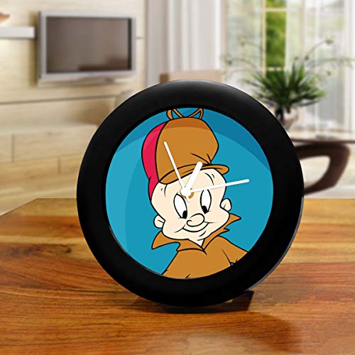 MCSID RAZZ- Looney Tunes - Elmer Fudd Design Table Clock Desk Clock |Table Clock for Office, Birthday Gift Officially Licensed by Turner Entertainment Co, USA