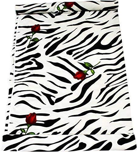 SINWAR HOME DECOR Poly Cotton Flower Print Double Bed Reversible AC Blanket/Dohar/Quilt/Comforter (Zebra, Double)