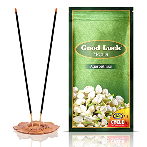 Cycle Pure Agarbatti Combo Pack | Pack of 5 | Good Luck Kewda, Kasturi, Champa, Rose, Mogra | Floral Natural Incense for Puja, Meditation, Freshness, Happy Vibes