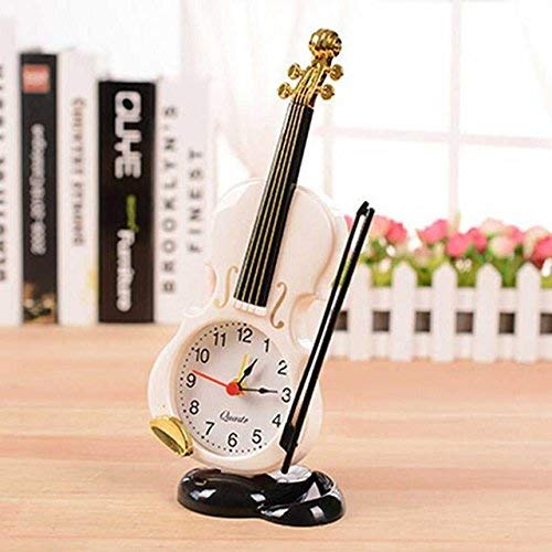 3NH® Instrument Table Clock Student Gift Home Décor-White : White