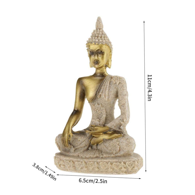 Buddha Statue, Bring Good Luck 11x6.5x3.8cm Hand Carved Buddha Statue, Gift Home for Family Collections