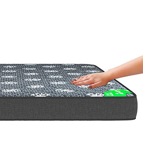 Sleepfresh Spinebond High Resilience Rebonded Foam 4 Inch Double Size Dual Comfort Mattress (78x48x4 Inches)