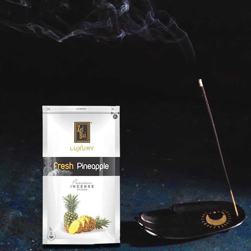 Zed Black Luxury Pineapple Incense Sticks - Pack of 4 - Fragrance Sticks