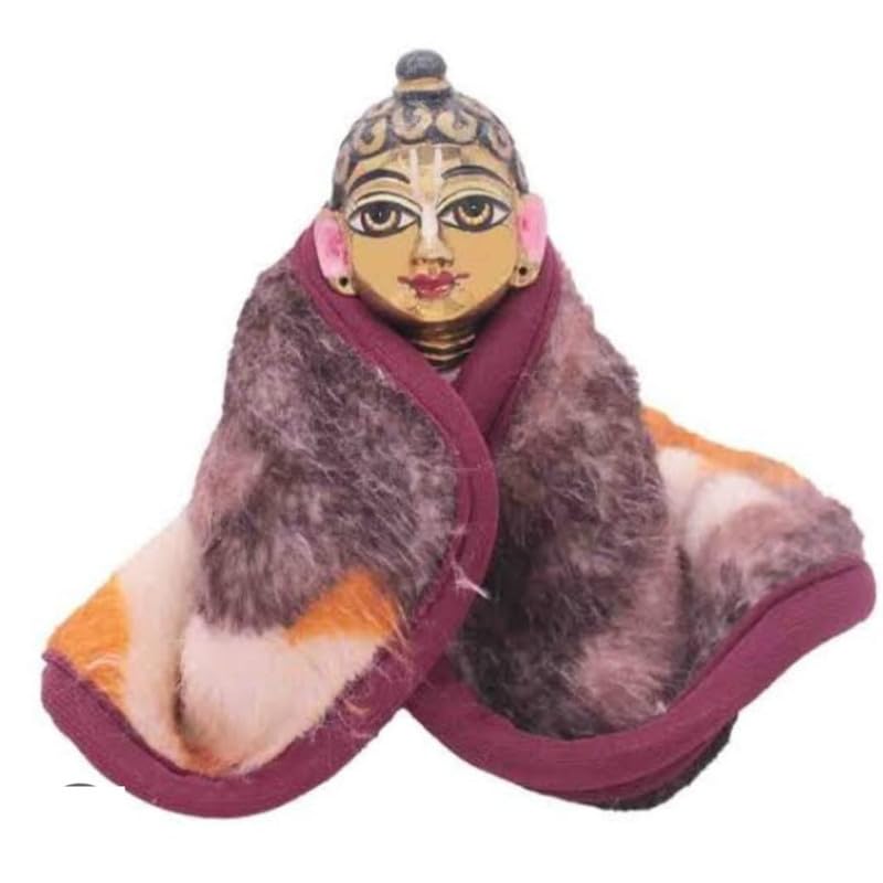 Laddu Gopal Ji Woolen Blanket/Kambal/Rajai for Winter (Laddu Gopal Blanket) (2 Piece) Random Colour (Size 0,1,2,3 no. Thakur ji) Size (8by10 inch)