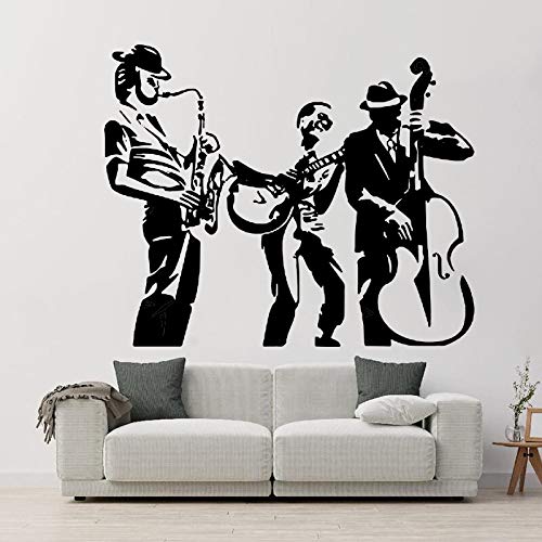 GADGETS WRAP Vinyl Decal Sticker Jazz Band Musical Instruments (Item Finish Size : 70cm x 56cm)