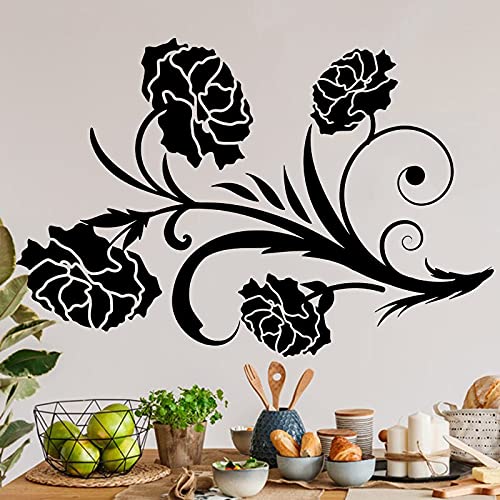 GADGETS WRAP Vinyl Decal Sticker Floral Flower (Item Finish Size : 84cm x 56cm)