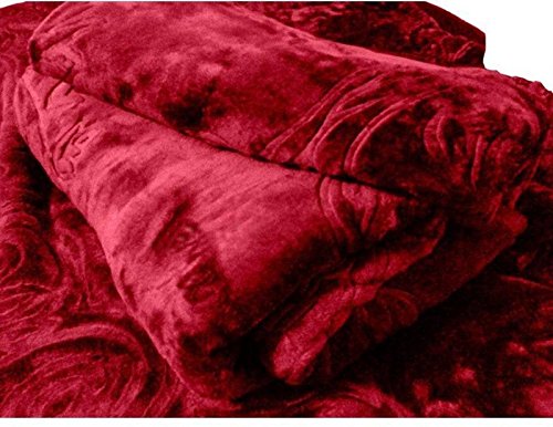 Global Home Microfibre 500 TC Blanket (Maroon_Double)