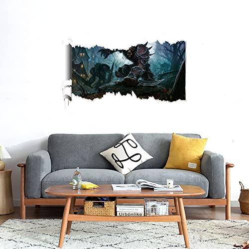 GADGETS WRAP Printed Wall Decal Sticker Scratched Paper Style Wall Decal (90cm x 50cm) - Wow Cataclysm