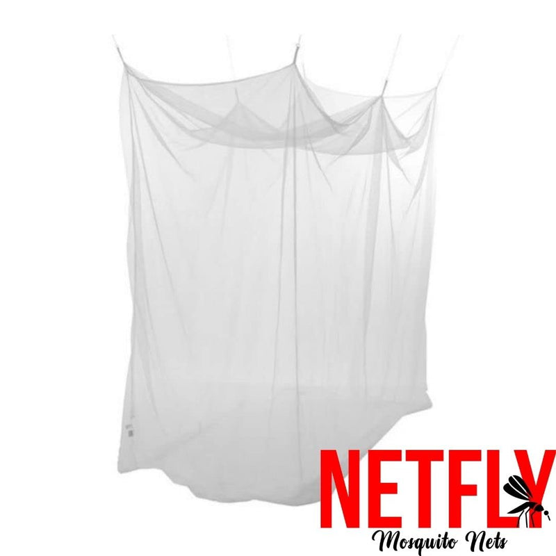 NETFLY® Affordable Mosquito NET || Perfect for Single Bed || || White || NETFLY ECONOMICAL Range (4X6.5)