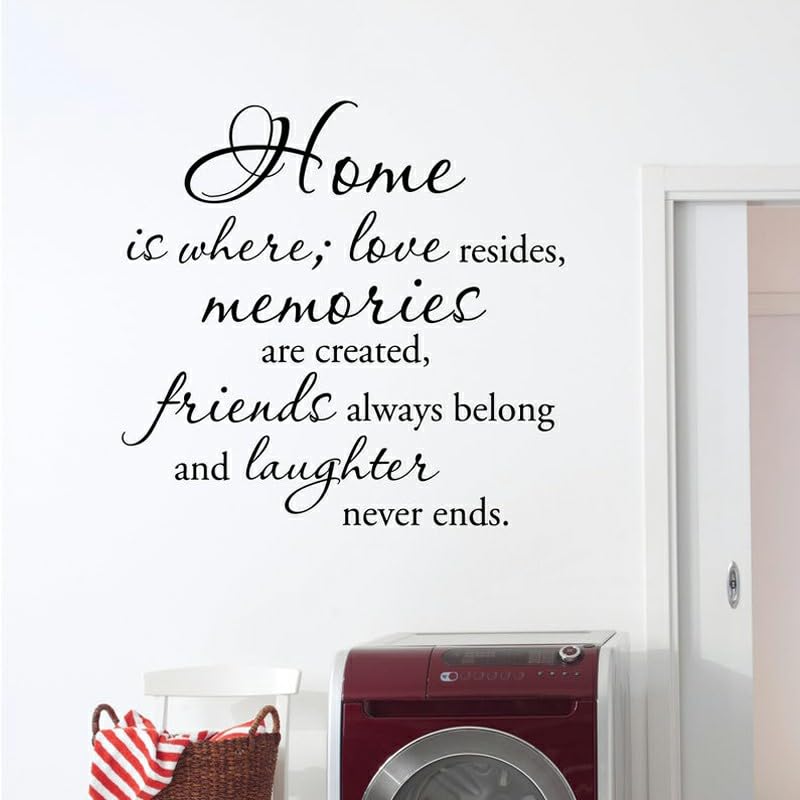 GADGETS WRAP Vinyl Home is Where,Love Resides Quotes Wall Sticker Vinyl Home Decor