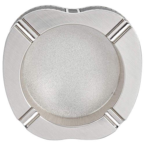MOON WORLD Brushed Processing PU Leather Ashtray, Integrated Structure Ashtray Delicate Hotel for Living Room Office KTV