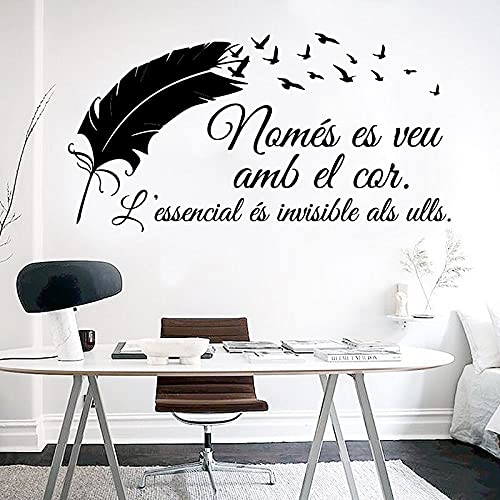 GADGETS WRAP Vinyl Decal Sticker The Little Prince in Catalan Fly Bird Feather (Item Finish Size : 105cm x 56cm)