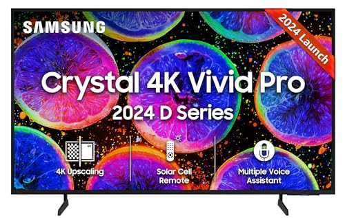 Samsung 138 cm (55 inches) D Series Crystal 4K Vivid Pro Ultra HD Smart LED TV UA55DUE77AKLXL (Black)