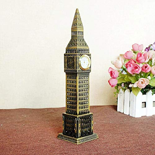 PartyFlex 18 cm Big Ben with Clock Tower Statue for Home Decorations Make of Pure Copper