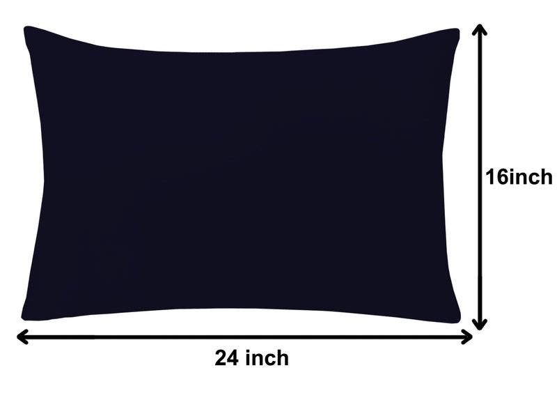 Kuber Industries Comfort Microfiber Filled Pillow for Bed Room, 16"x24" (Blue)-Pack of 4,Black,F_26_KUBMART016828