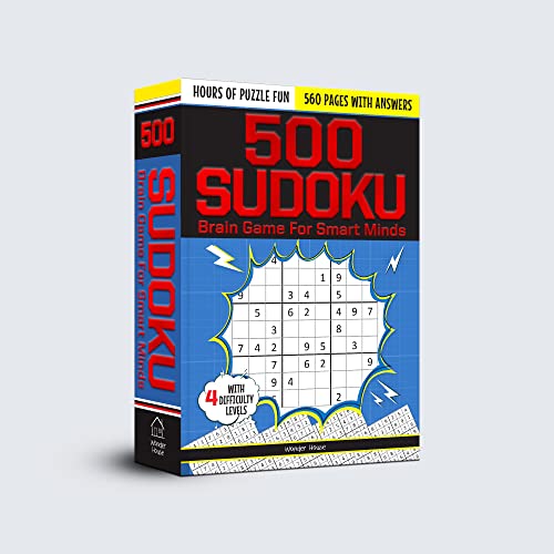 500 Sudoku Brain Game For Smart Minds - Combination of 4 Difficult Levels: Simple, Medium, Complex, Killer - 480+ Brain Booster Puzzles and Hours of Fun Games [Paperback] Wonder House Books