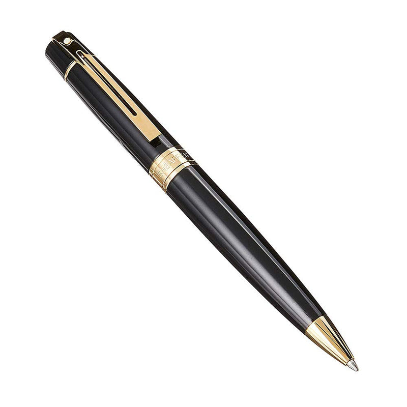 Sheaffer Pen Gift 300 A9325 Black Gold BP with Table Clock