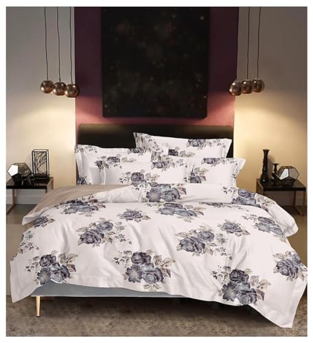 HOME SAJAWAT Alexa Printed Double Bedsheet Set