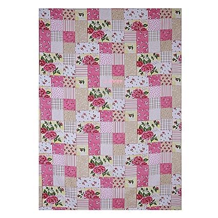 Slickcomfort Beautiful Single Bed Multi Floral Designs/ 100% Pilling Super Soft MicroCotton Reversible Pink Check dohar AC Blanket Duvet/Dohar/Quilt for Home (Pink Check, Single Bed)