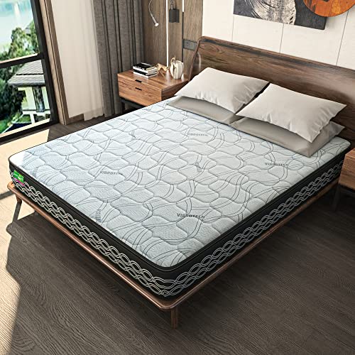 Sleepfresh Grande High Resilience Rebonded Foam 8 Inch Double Size Vibrotech Foam Mattress (75x48x8 Inches)