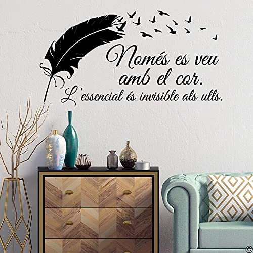 GADGETS WRAP Vinyl Decal Sticker The Little Prince in Catalan Fly Bird Feather (Item Finish Size : 105cm x 56cm)