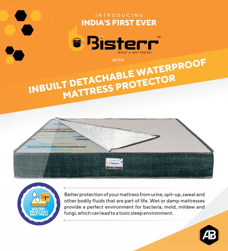 Bisterr Lattice Organic Hypoallergenic Latex Mattress (Queen)(72 * 60 * 8)