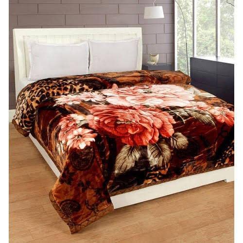 Bezzilish Home Luxurious Blanket Double Bed for Heavy Winter, Mink Blanket (Multicolor-01, 220 X 240 Cm) Lightweight Pack of 1