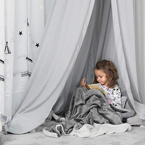 BSB HOME Flannel 40 x 50 Inches Blanket, Grey, 1 Piece(Skin Friendly)