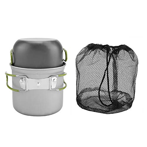 Portable Outdoor Cookware, Practical Solid and Durable Aluminum Pot Aluminum Pot, for Camping Hiking