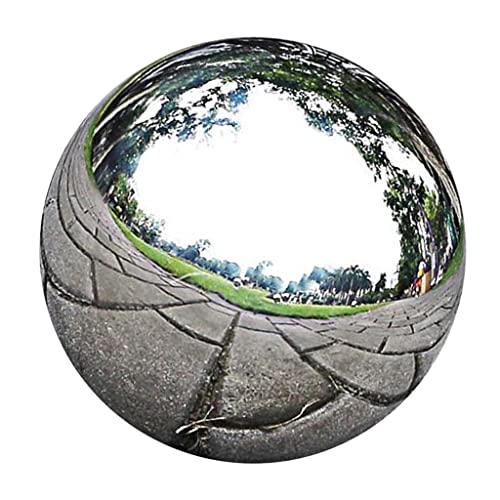 SECRET DESIRE SDR Stainless Steel Mirror Polished Sphere Hollow Round Ball Garden Decor 12cm