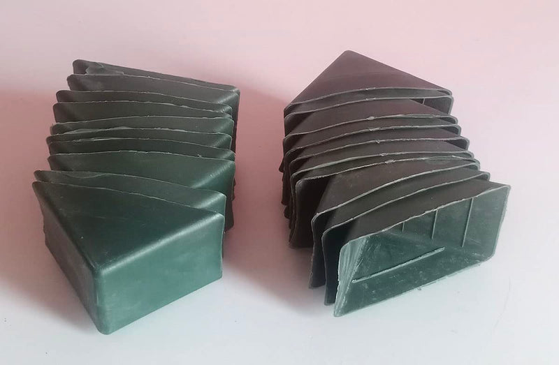 Plastic Tiles Corner (20 Pcs) Green Colour