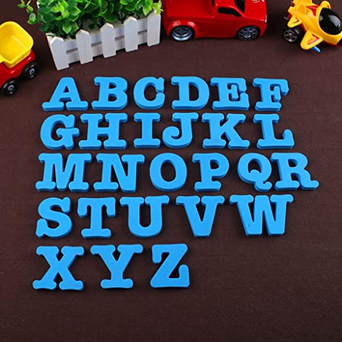 CALANDIS 26pcs EVA Magnetic Alphabet Fridge Magnet Early Learning Toy Blue