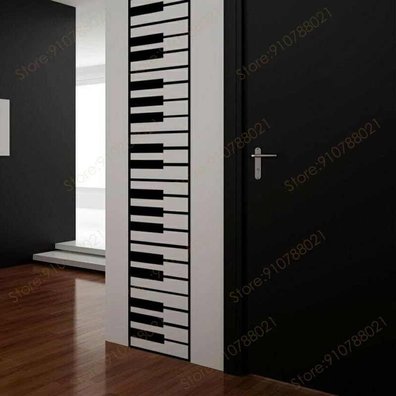 GADGETS WRAP Vinyl Modern Musical Instrument Decor Piano Keys Wall Decal