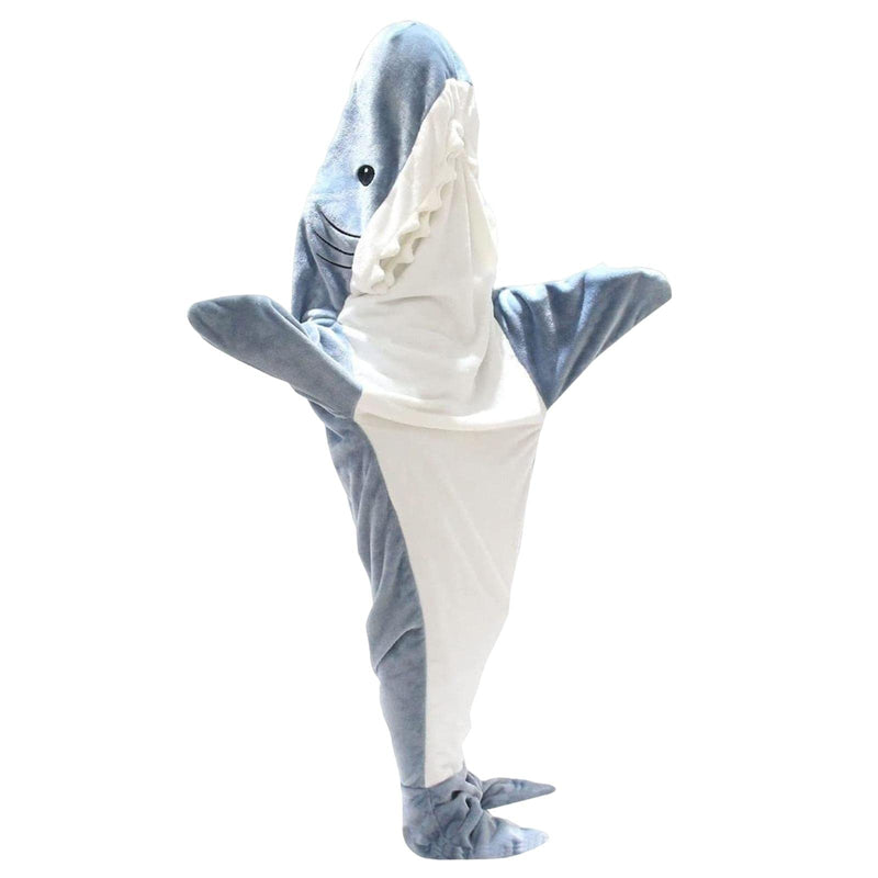 Moxic Wearable Shark Blanket Cosplay Hooded Easter Pajama Home Animal Sleeping Bag