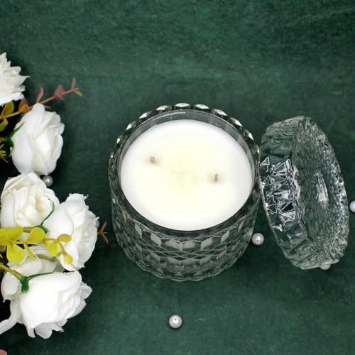 Baal Decorative Scented Wax Glass Jar Candle for Birthday, Diwali, Christmas, Office, and Home Decoration