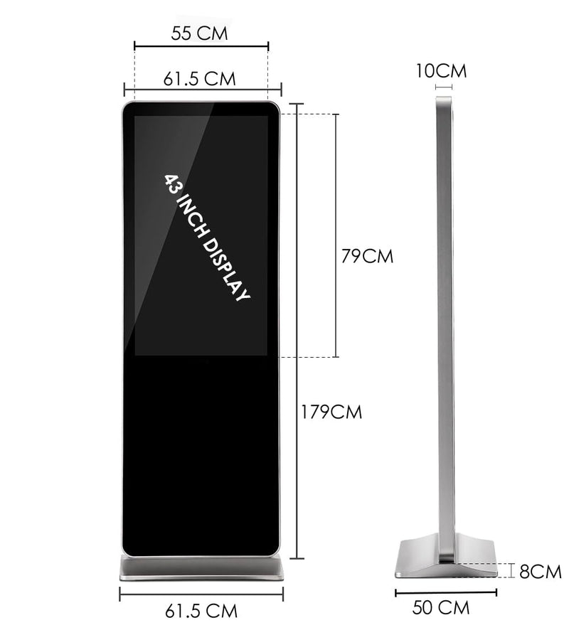 AYKON 109CM (43 INCH Display) 43USB Signage Kiosk Digital Display COMMERICAL TV