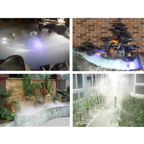 CALANDIS® Ultrasonic Mist Fogger Mister 12 Led Fogger for Home Rockery Pond Sink Pot