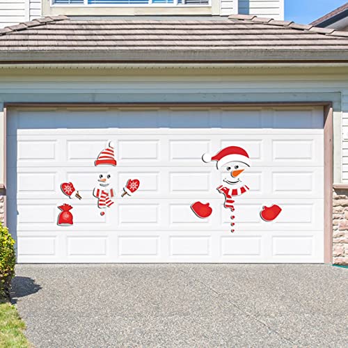 T.O.G. Snowman Refrigerator Sticker Expression Waterproof Christmas Festival Party Decor Ct001