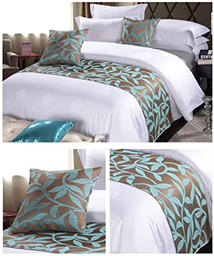 QFWMCW Hotel Bedding Bed Runners Scarves Queen Size Modern Bed Spread with Matching Pillows Home Bedding Decoration No Fading King Size