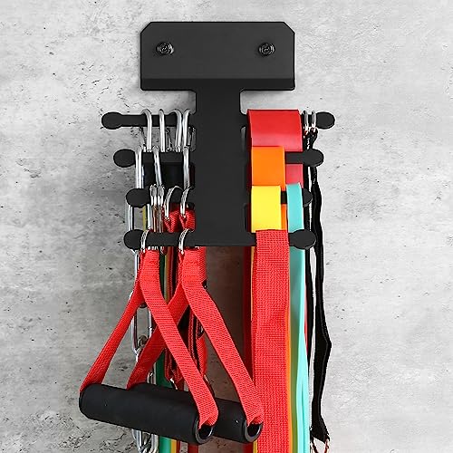 Resistance Band Rack Band Storage Hanger Gym Equipment Organizer Pull Up Bands Rack Resistance Bands Rack Jump Ropes Rack Storage Rack for Home Gym