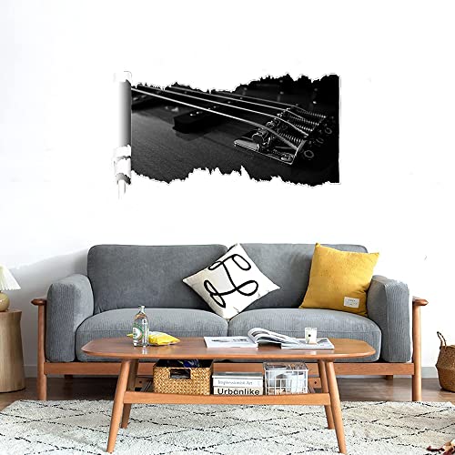 GADGETS WRAP Printed Wall Decal Sticker Scratched Paper Style Wall Decal (90cm x 50cm) - Strings