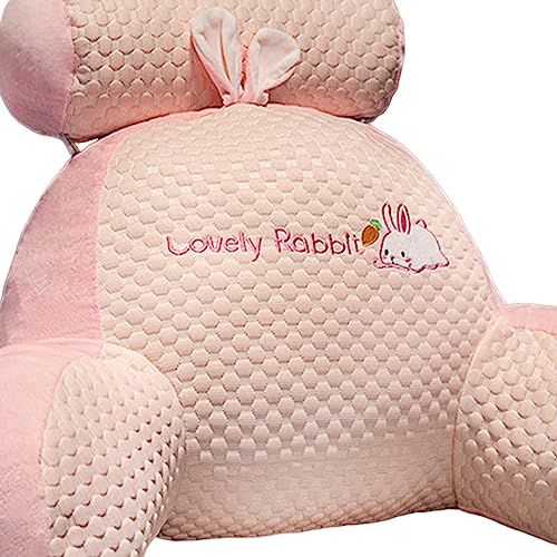 CLUB BOLLYWOOD® Lumbar Pillow Washable Embroidery Waist Rest Cushion for Bedroom Sofa Office Pink L | Home D?©cor | Pillows | Pillows | Pillows | 1 Plush Pillow