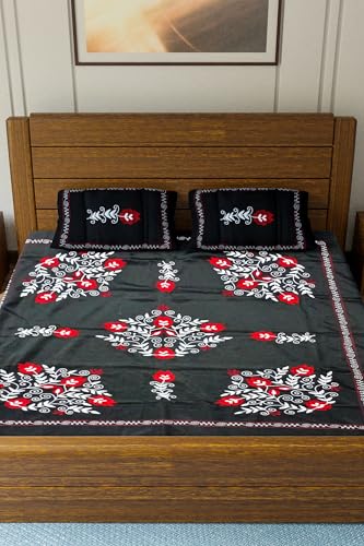 Kashmiri Work Handcrafted bedsheet KH8848