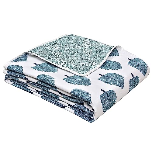 COMFORT PLANET 100% Cotton Reversible Floral Ac Dohar Single Bed Size| AC Blanket |Dohar|Ac Quilt | Soft Light-Weight | Summer Special Dohar (Design 7, Double - 88x84 Inch)