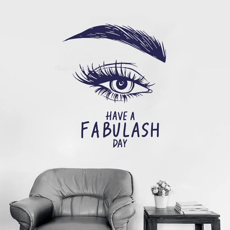 GADGETS WRAP Wall Decal Vinyl Sticker Wall Decoration - Eyelashes Blue