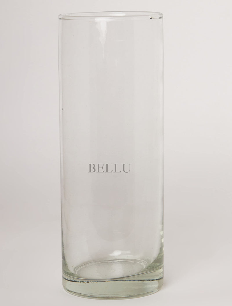 BELLU Glass Cylinder Vases 8.5 Inch Tall - Multi-use: Pillar Candle, Floating Candles Holders or Flower Vase – Perfect as a Wedding Centerpieces Pack of 1(Clear)