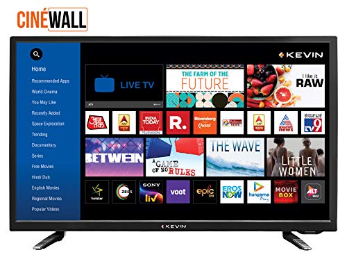 Kevin 80 cm (32 Inches) HD Ready Smart LED TV KN32A (Black) (2021 Model) | With Alexa Built-in