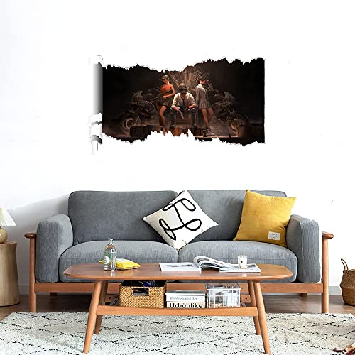 GADGETS WRAP Printed Wall Decal Sticker Scratched Paper Style Wall Decal (90cm x 50cm) - playerunknowns battlegrounds pubg